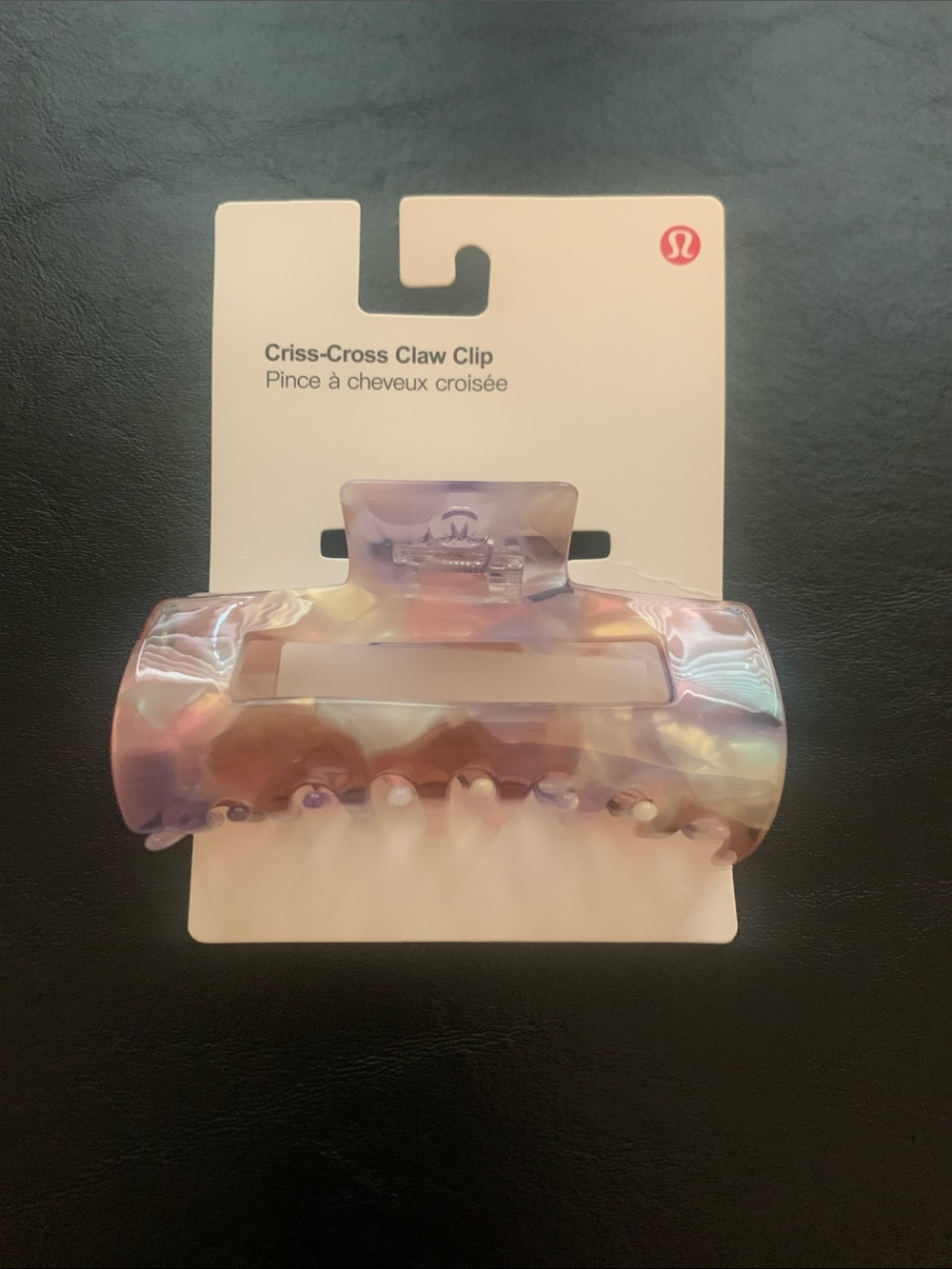 lululemon athletica Iridescent Lavender Multi Criss-Cross Claw Clip